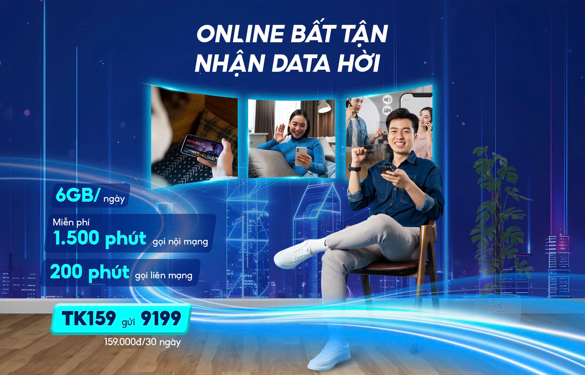 Gói TK159 MobiFone – Online bất tận, nhận data hời