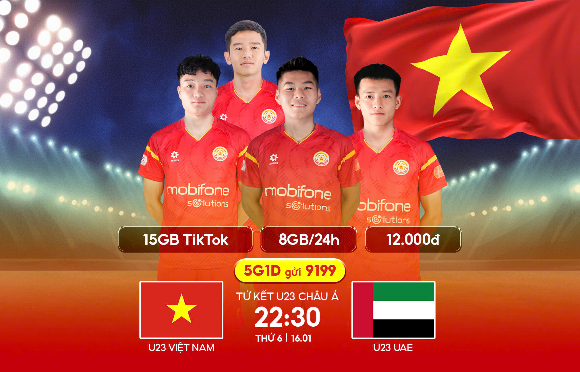 5G1D MobiFone – Bật data cực đã, xem bóng đá cực mượt